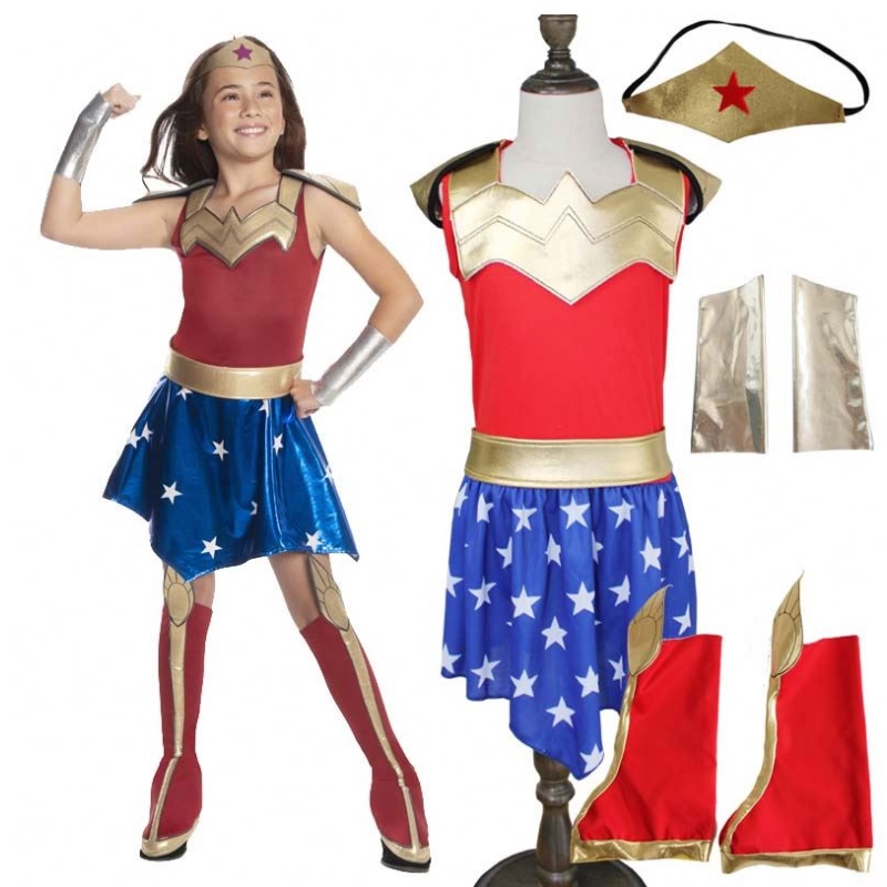 Copii super -cosplay costume super fete îmbrăcăminte superwomană îmbrăcăminte super -Halloween haine