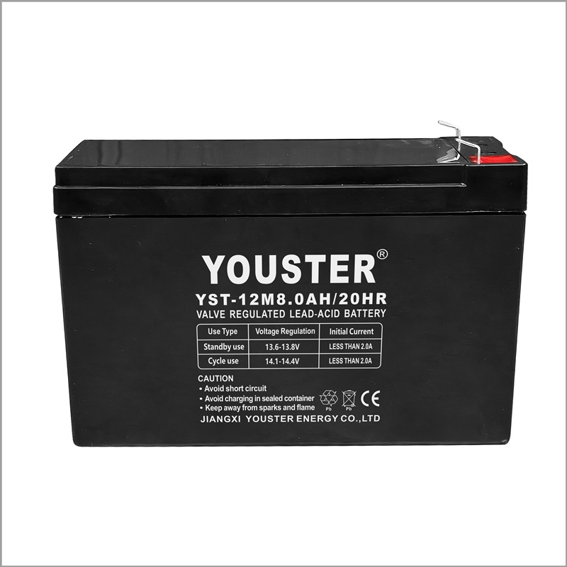 Întreținere de înaltă capacitate Youster Free12v8.0ah Baterie solară sigilată Baterie USP cu plumb USP