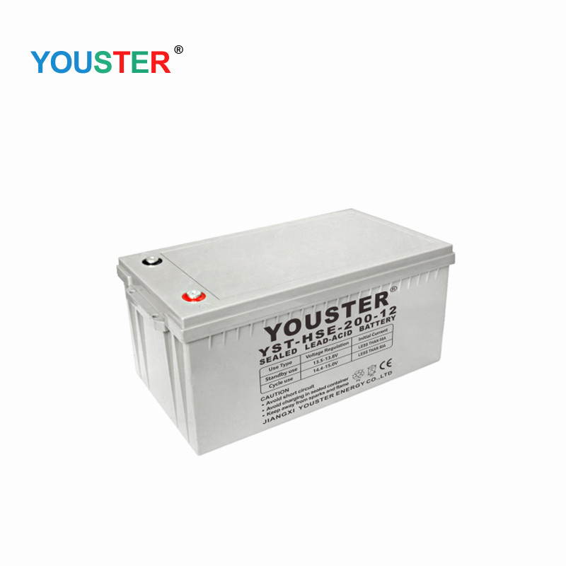 Youster Agm Deep Cycle Gel Lead Acid Inverter 12v200ah Storage Gel Baterie solară pentru utilizare