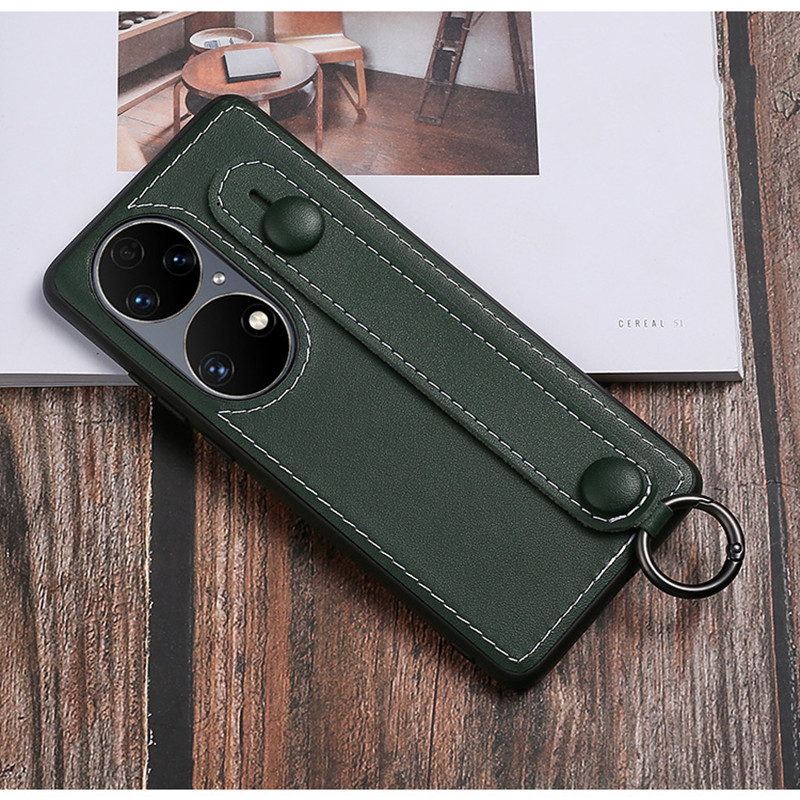 Potrivit pentru carcasă pentru telefonul mobil Huawei P50, carcasă anti-cădere și anti-seismic din piele mobilă, carcasă pentru telefon pentru pungi de mână, carcasă de protecție din piele
