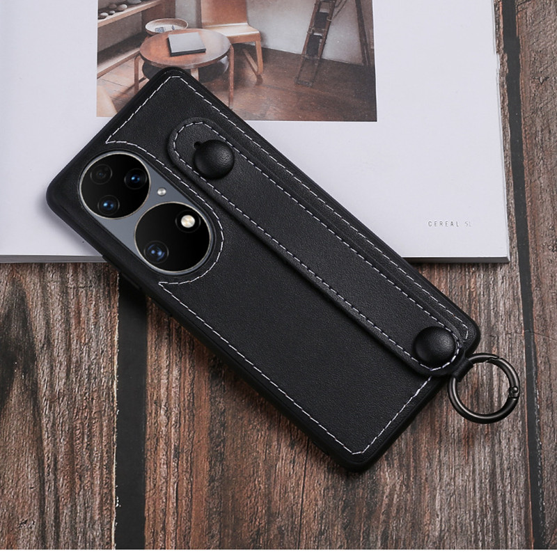Potrivit pentru carcasă pentru telefonul mobil Huawei P50, carcasă anti-cădere și anti-seismic din piele mobilă, carcasă pentru telefon pentru pungi de mână, carcasă de protecție din piele