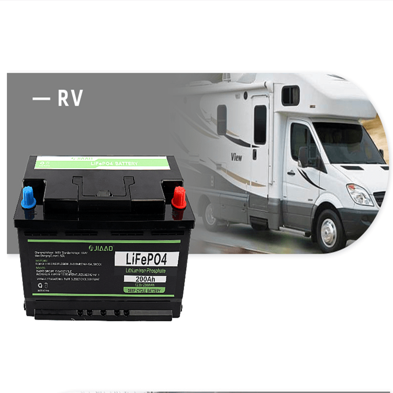 Bateria LiFePO4 12V 200Ah Litiu Iron Battery Pack Greutate redusă 12 v 200 ah LiFePO4 Durată lungă de viață a bateriei pentru camper