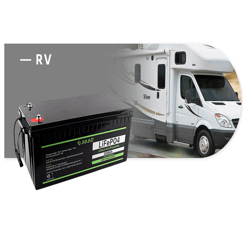 Bateria LiFePO4 12V 200Ah Litiu Iron Battery Pack Greutate redusă 12 v 200 ah LiFePO4 Durată lungă de viață a bateriei pentru camper