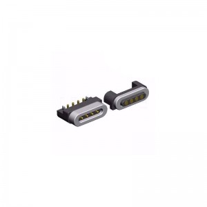 Conector electric magnetic cu semnal de încărcare și transmisie