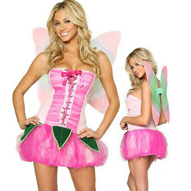 COSTUMUL DE HALLOWEEN PIXIE ROSU