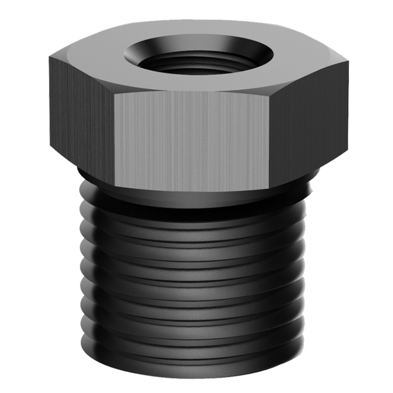 1/4 NPT Male to 1/8 NPT Female Reducetor Adaptor de montare Hex Bushing Hollow Aluminiu