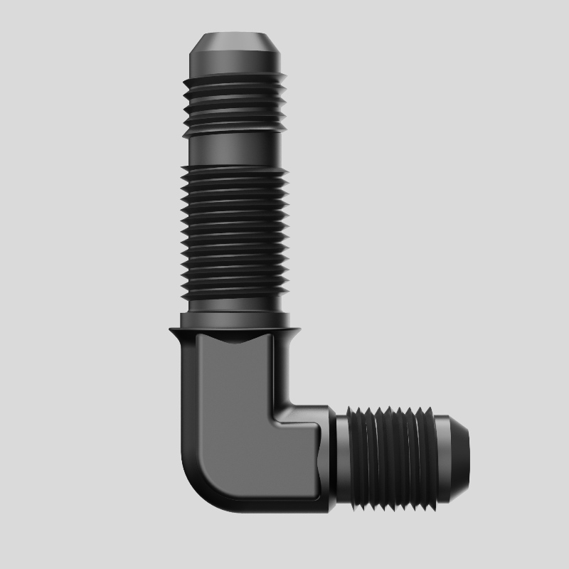 90 grade masculin Bulkhead Adaptor de montare a combustibilului Union Aluminiu