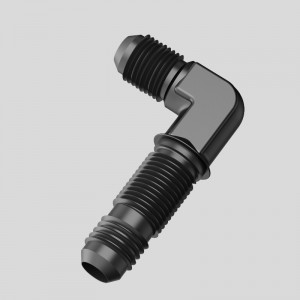 90 grade masculin Bulkhead Adaptor de montare a combustibilului Union Aluminiu