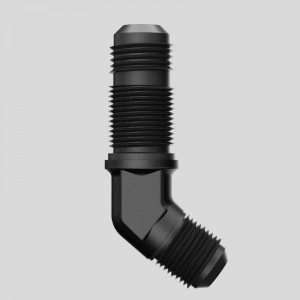 60 grade Masculin Bulkhead Adaptor de montare a combustibilului Union Aluminiu