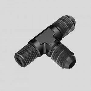 Masculin Flare Tee Fitting Adapter T Union Furtun de combustibil Aluminiu