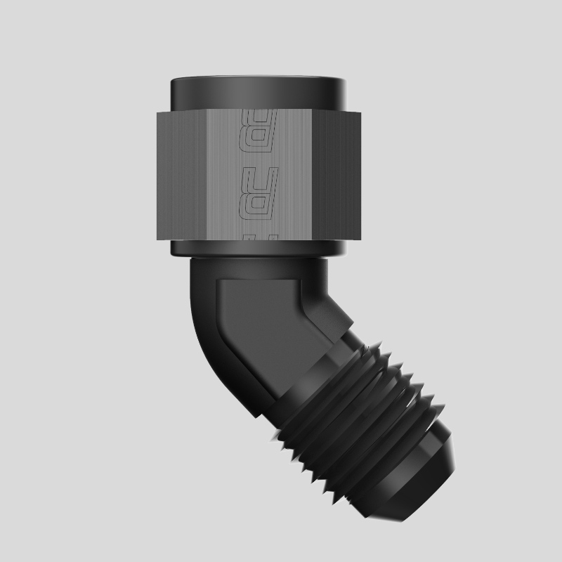 60 grade femeie la 3/8 NPT masculin adaptor pivotant de montare din aluminiu