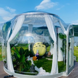 3.0 Metri Cort cu cupola transparentă geodezică în aer liber de camping cu cupola pentru hotel de stațiune, Camping, Activități în aer liber