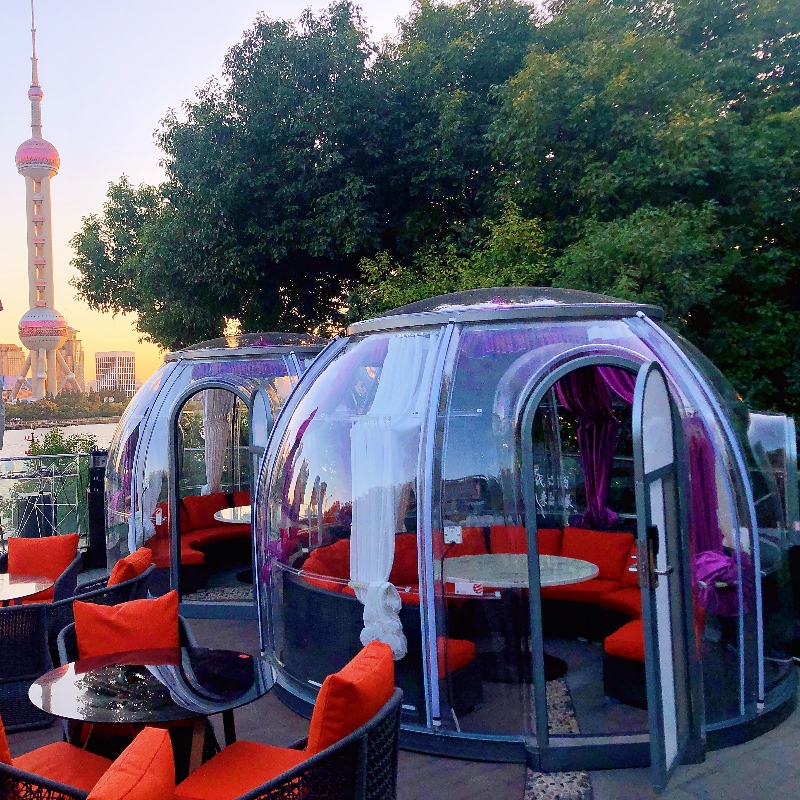 3.5 Metri Luxury Transparent cupol cort geodezic în aer liber cupol cort pentru stațiune hotel, Camping, Activități în aer liber