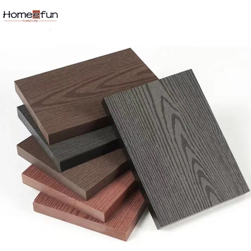 2022 nou 3D WPC Decking Lemn Plastic Compozit PE Exterior gol solid Podea de pardoseală Antiseptic