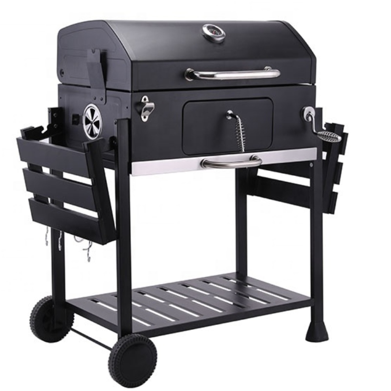 Modernă comercială mare portabilă în aer liber Charcoal Grill Backyard Party Grill cu rafturi