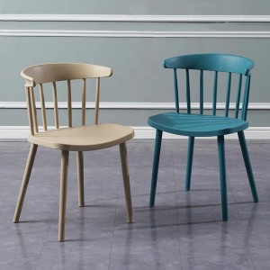 Preț cu ridicata din fabrică Stackable Modern Lounge Plastic Scaun de luat masa în aer liber Restaurant PP Scaun