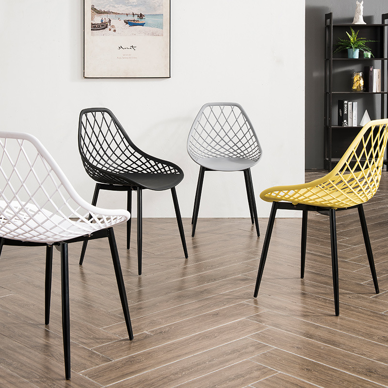 Design modern de înaltă calitate China Factory Plastic Mesh Scaun sufragerie PP Scaune de masă din plastic Scaune de masă
