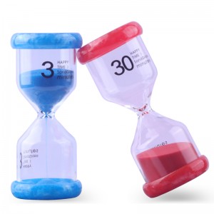 Bestseller colorat de cronometru denisip de plastic Clock 2/3/5/10/15/30 min pentru jocuri pentru copii decor de decor