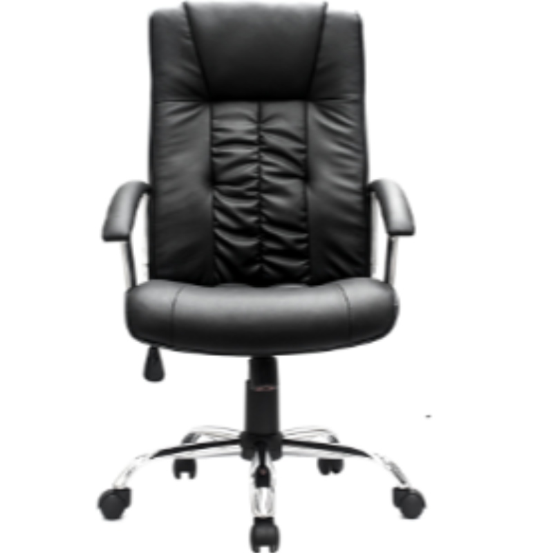 Reglabil Black Classic Executiv Pu China China Office Scaun de piele pivotant de lux cu pielea din spate înaltă