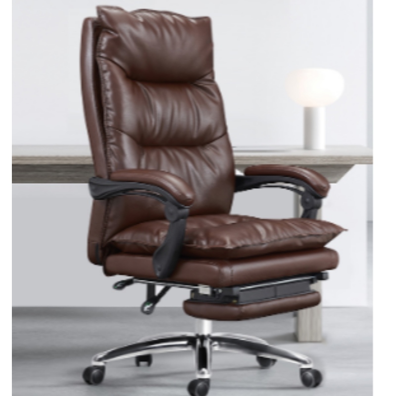 Reglabil Black Classic Executiv Pu China China Office Scaun de piele pivotant de lux cu pielea din spate înaltă