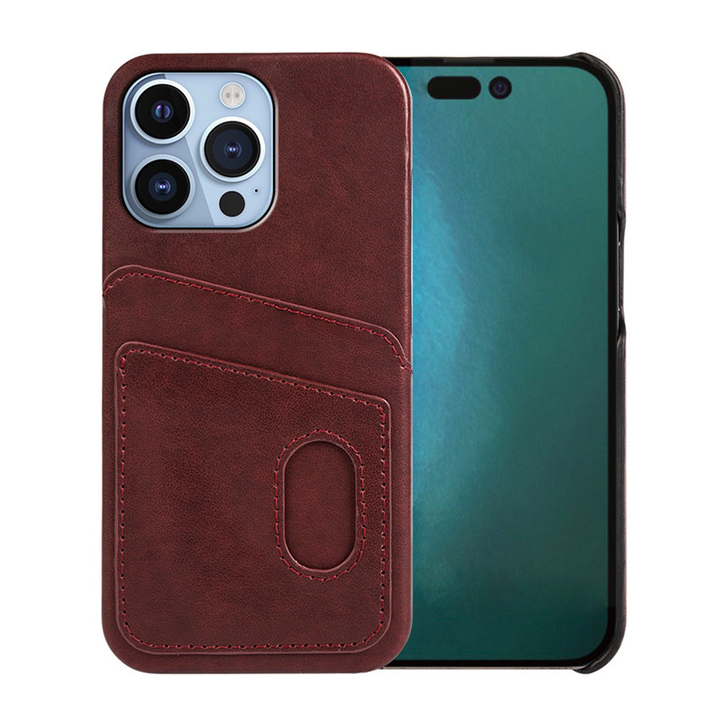 Noua carcasă de telefon mobil Apple iPhone 14Pro este din piele completă. Este realizat manual, durabil și are o protecție bună la toamnă