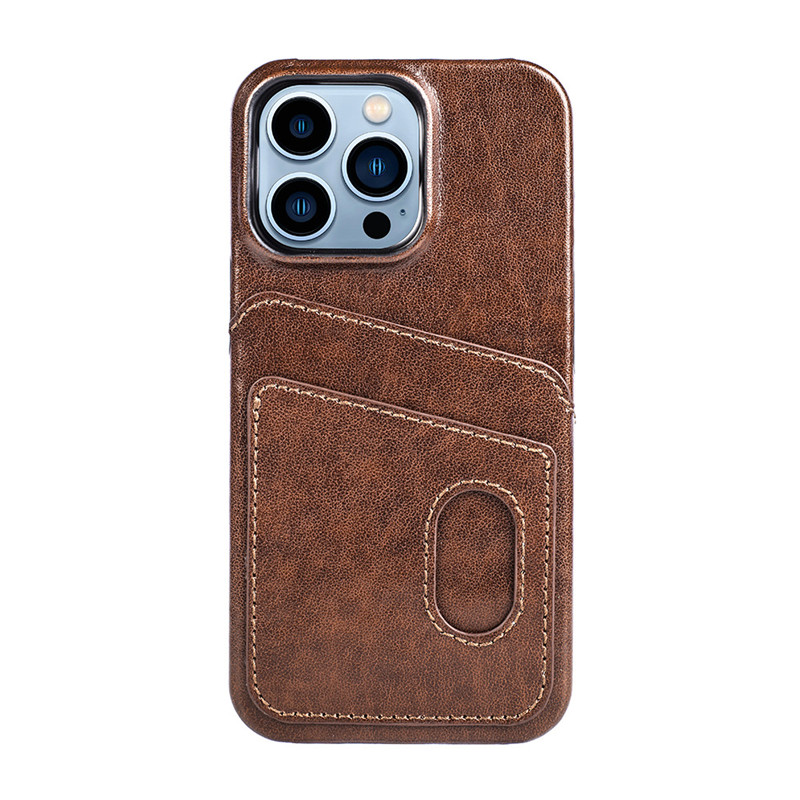 Noua carcasă de telefon mobil Apple iPhone 14Pro este din piele completă. Este realizat manual, durabil și are o protecție bună la toamnă