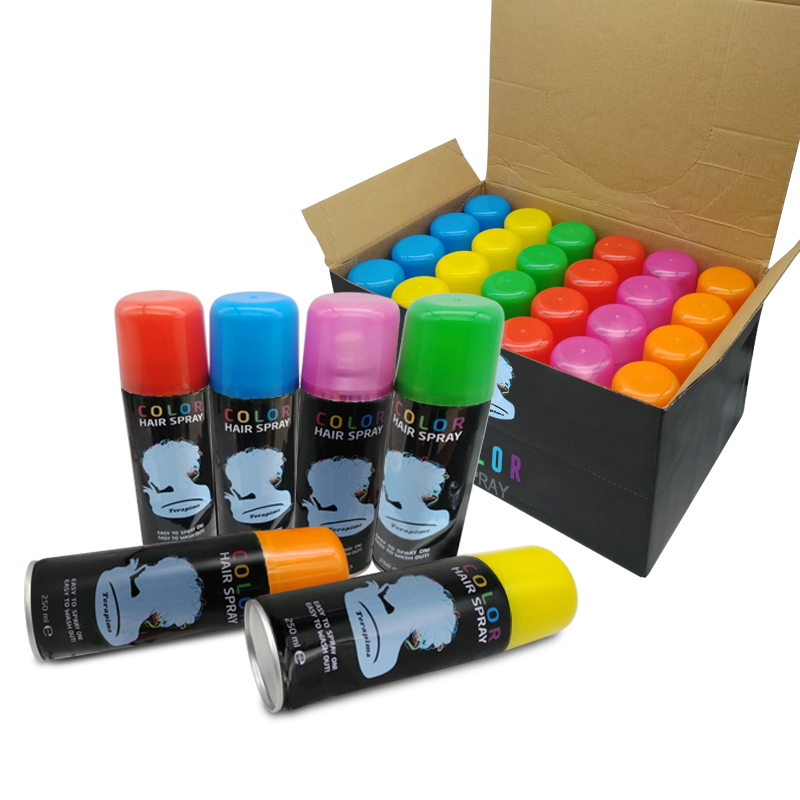 Colorate Colorate Spray de culoare a părului Spray de culoare a părului pentru petrecere Spray temporar de culoare a părului lavabil