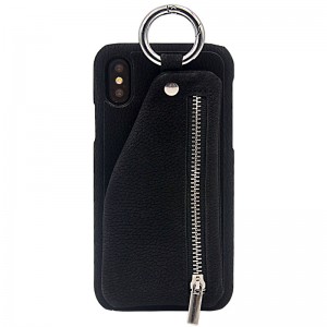 Carcasă de protecție a telefonului mobil Apple iPhone 8, carcasă manuală de protecție din piele, geantă de telefon mobil de depozitare a portofelului mic, rezistență la cădere și vibrații, din piele, China Red Telefon Red Carc...