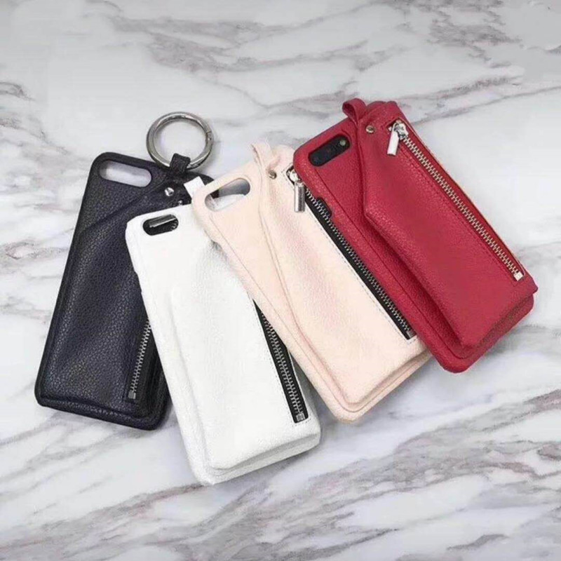 Carcasă de protecție a telefonului mobil Apple iPhone 8, carcasă manuală de protecție din piele, geantă de telefon mobil de depozitare a portofelului mic, rezistență la cădere și vibrații, din piele, China Red Telefon Red Carcasă