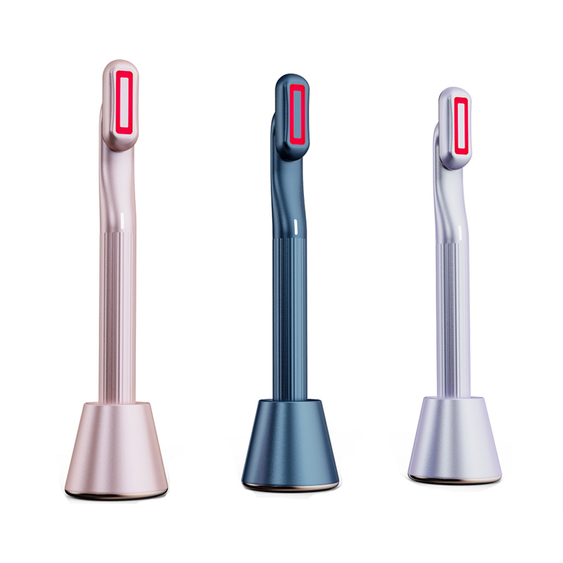 EMS Red Light Eye Bagheta 360 Deree Rotație, Bagheta Masajului pentru ochi de frumusețe cu 38 ℃ ~ 40 ℃, cremă pentru ochi cu căldură/vibrαtion/mod roșu, remover linii fine