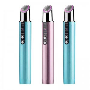 RF Beauty Eye Massager Stick EMS Beauty Eye Instrument Radio Frecvență fierbinte și rece Instrument de comprimare pentru reducerea liniilor fine, anti-riduri, decolorarea cercului întunecat, decolorarea sacilor de ochi