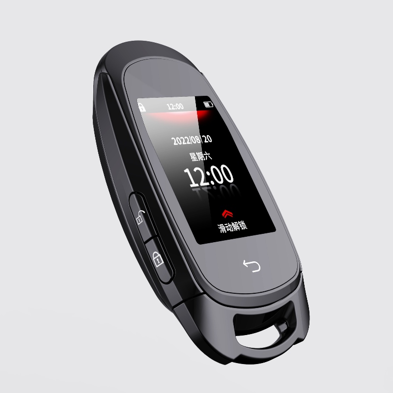 Cheie de mașină de la distanță inteligentă LCD, toate într -o singură intrare fără cheie Deblocare automată automată, accesorii de înlocuire a tastei de actualizare a ecranului LCD, logo -ul vehiculului opțional anti -furt
