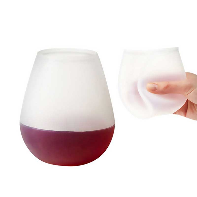 Pahare de vin din silicon în aer liber, cupe de silicon deneatins pentru picnic de călătorie