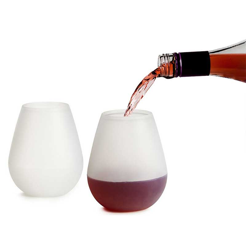 Pahare de vin din silicon în aer liber, cupe de silicon deneatins pentru picnic de călătorie