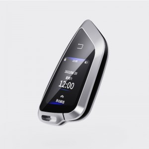 Cheie auto Smart LCD, actualizare intrare fără cheie, cheie de mașină purpurie automat blocarea automată&Deblocare la distanță de mașină de la distanță, contracție de înlocuire a fobului, accesorii anti -furtul, afișare a l...