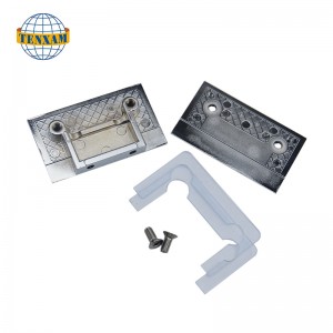 Clemă de sticlă cu două găuri duble