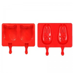 Formele de înghețată Gadget de bucătărie DIY DIY Grad Silicon Silicon Suport pentru înghețată Ușor de curățat 2or3 Cavități Forma carton