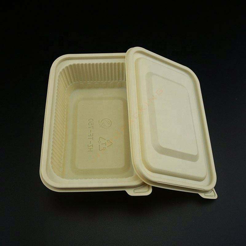 Takeaway Biodegradable Corn Amidch Bento Bento Boxuri de prânz