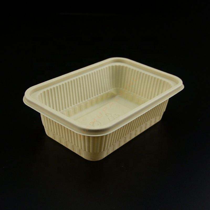 Takeaway Biodegradable Corn Amidch Bento Bento Boxuri de prânz