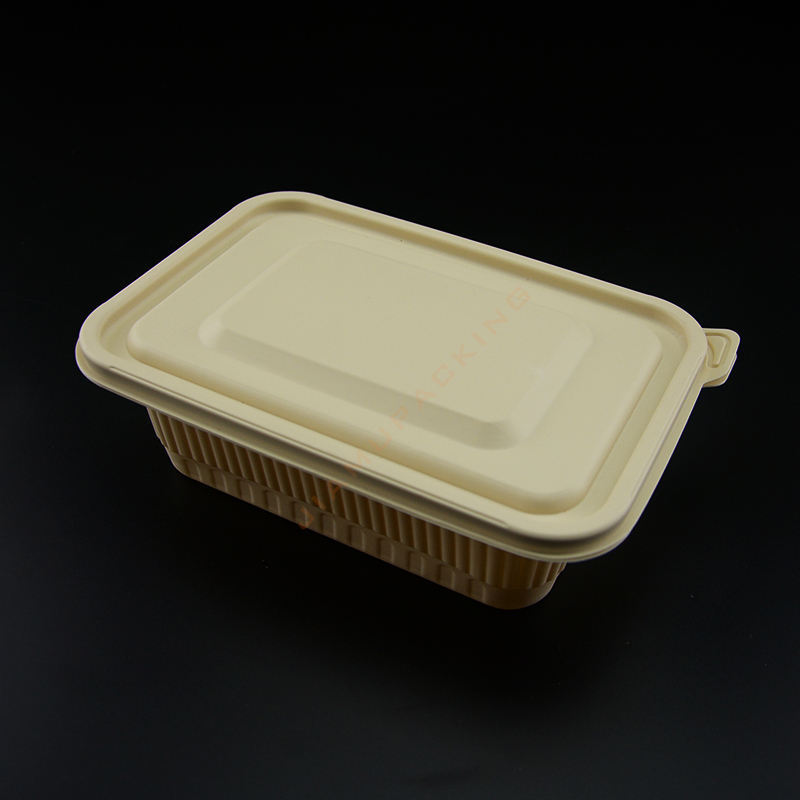 Takeaway Biodegradable Corn Amidch Bento Bento Boxuri de prânz