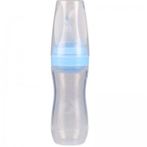 100% alimentare cu lingură de silicon de silicon stoarc de orez paste pentru bebeluși hrănirea sticlei silicon pentru copii care hrănește fructe suzetă sticla