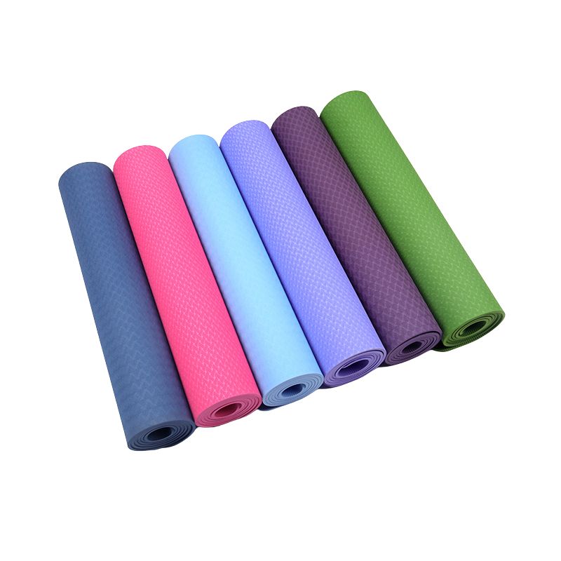 Grosime cu ridicata Yoga Mat (4/6/8mm) Mat Exercițiu de fitness, ecologic, ecologic, carenu alunecă TPE Yoga Mat Densitate ridicată, potrivită pentru yoga de acasă, exerciții fizice, pilates.