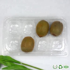 Recipient cu fructe de plastic limpede de plastic cu respirație alimentară pentru kiwi