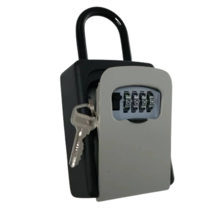 Cutie de blocare a cheie KB001, Cutie de blocare sigură cu cheie combinată cu cod pentru depozitarea cheii de casă, dulap de uși combo