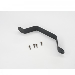 Set de mâner Bh003 Barn, mâner de tragere din oțelnegru pentru alunecare pentru uși glisante, porți, garaje, magazii