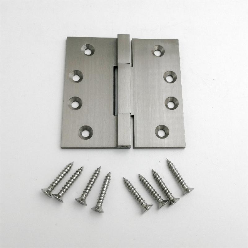 HN602 (2-pachet) 4 inch solid din alamă pătrată Colț Colț Mort Mortise Balamați cu ușă grea ușă