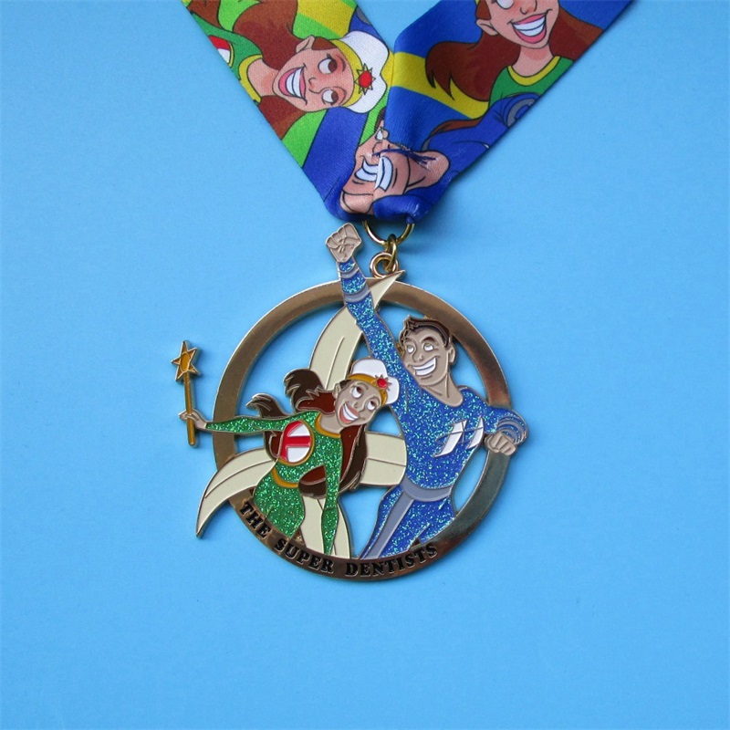 Medalii sportive Producător Proiectare Medalii de metal cu caractere de desene animate pentru vânzare