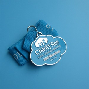 Medalion personalizat Medalii de sport placat cu smalț moale cu panglici pentru vânzare