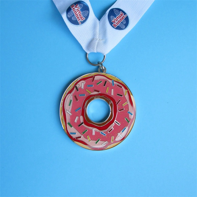 Medalie de aur metalică personalizată Medalie sportivă colorată