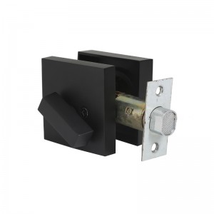 3601 Modern Square Square Cilindru Blocarea Deadbolt pentru ușa din față grea - Matte Negru